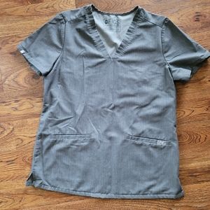 Figs Casma Scrub Top in Graphite (two available)